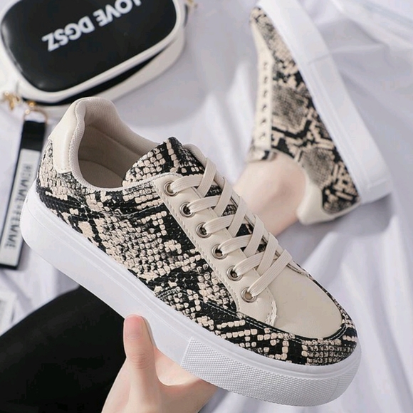 Python Snakeskin Trainers - Picture 3 of 4